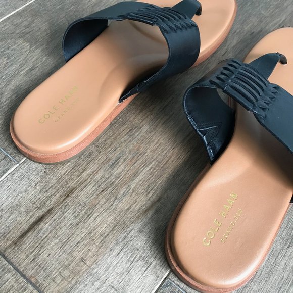 Cole Haan Sandals - Black and Tan - Women's Size 7.5 - Picture 6 of 13